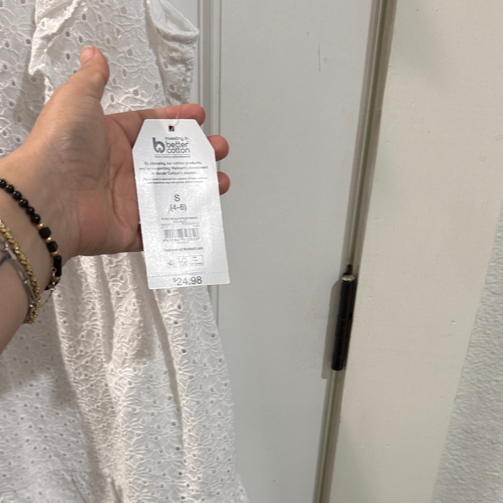 White Ruffled Dress - Picture 5 of 8